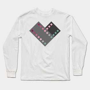 Movie Lover film-strip Heart Design Long Sleeve T-Shirt